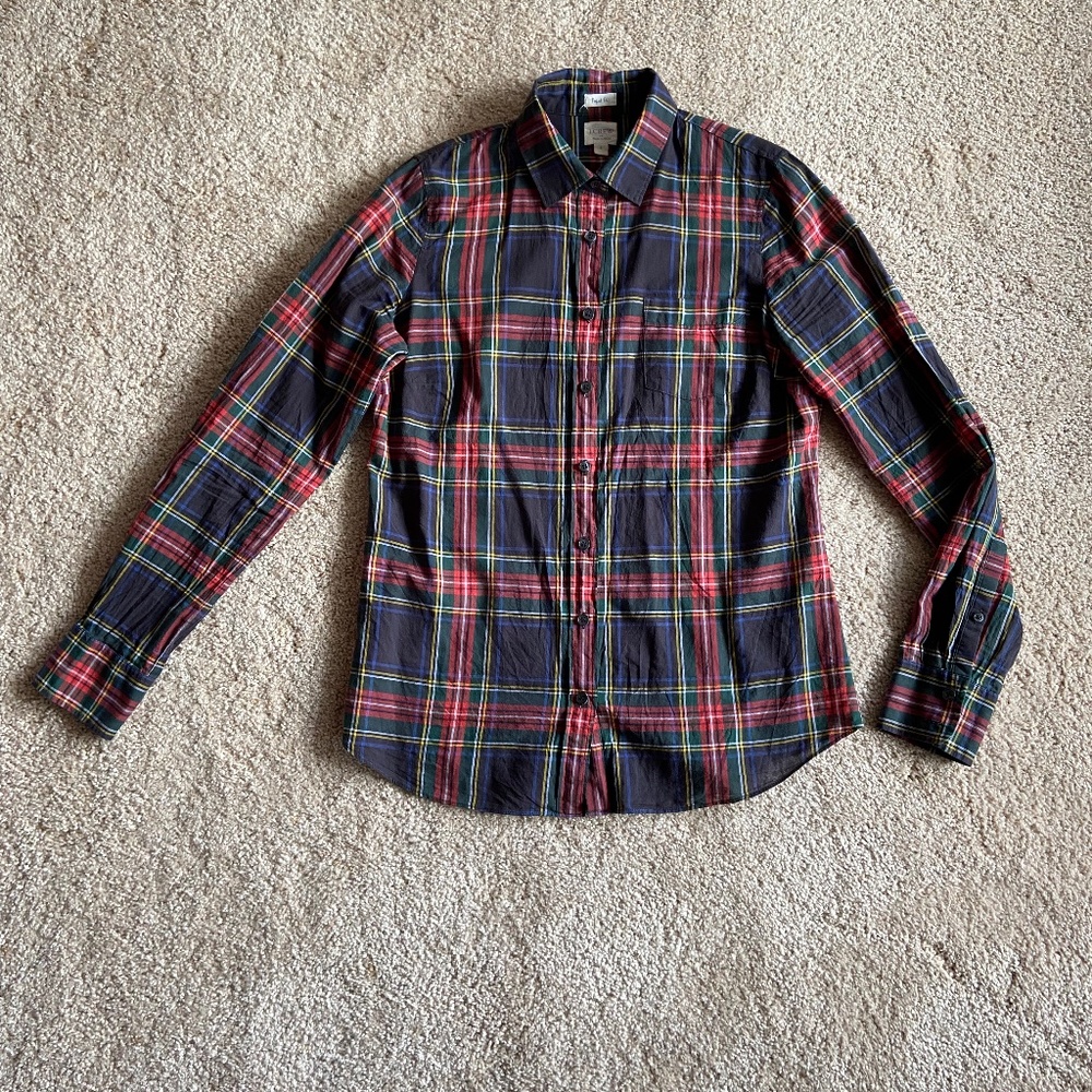 J. Crew Plaid Button Down